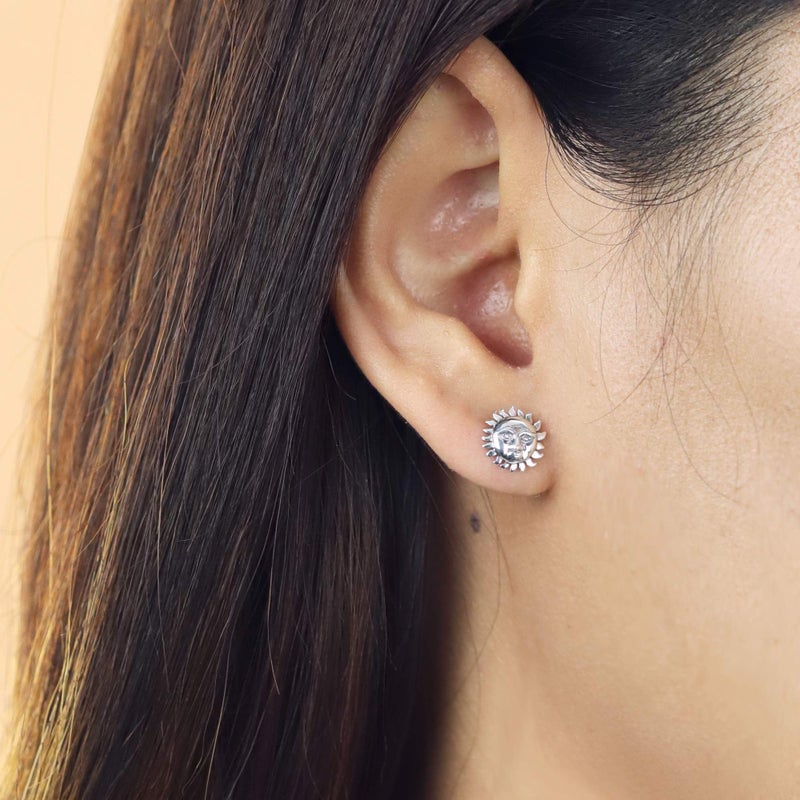 Boma Jewelry Sterling Silver Sun Moon & Star Mismatched Stud Earrings - Image 2